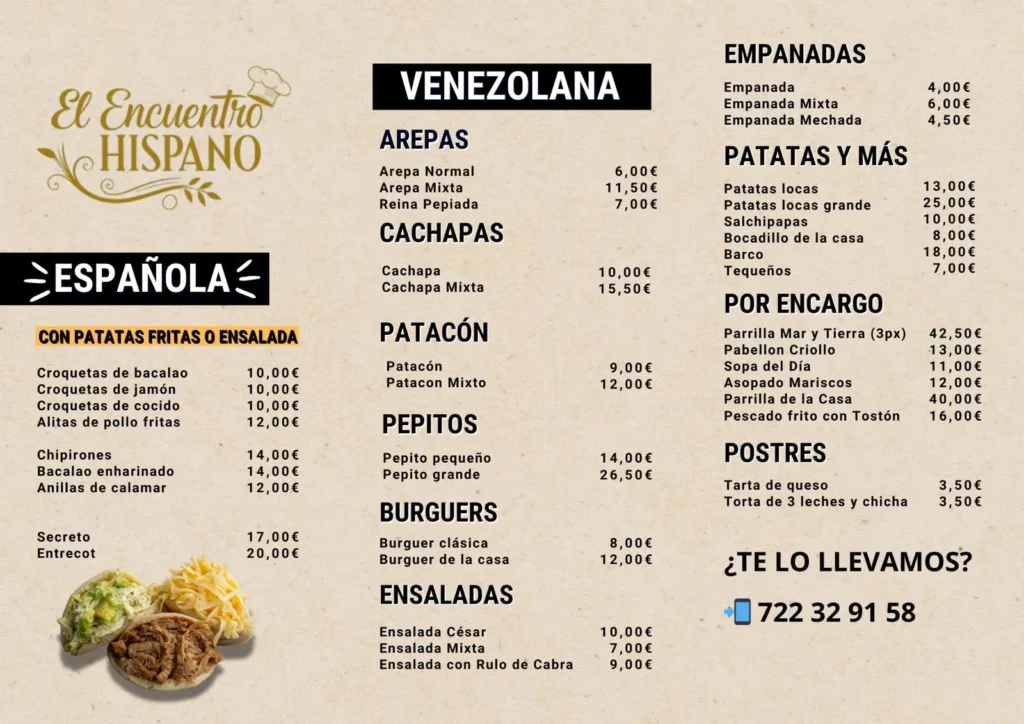 Comida Venezolana en Caceres